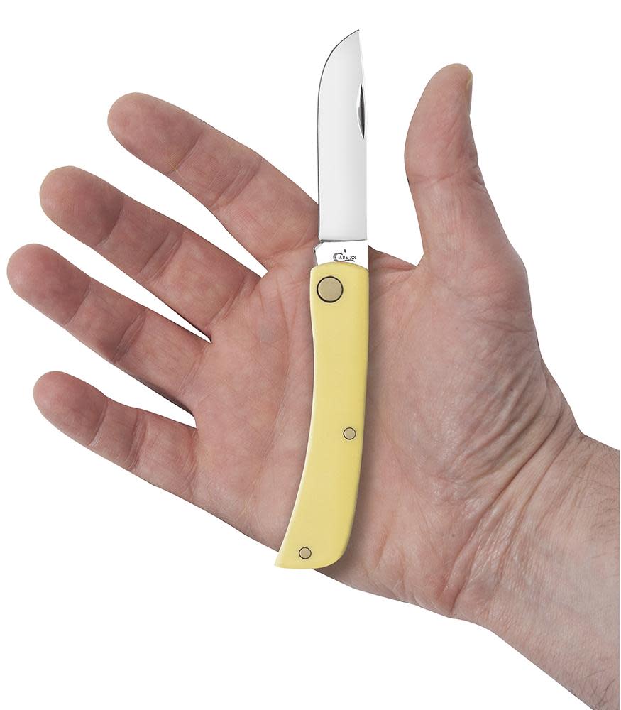 Yellow Synthetic Sod Buster Jr Pocket Knife by Case