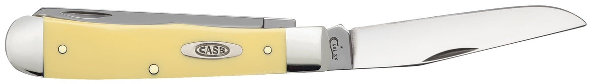 Yellow Synthetic Trapper Pocket Knife by Case