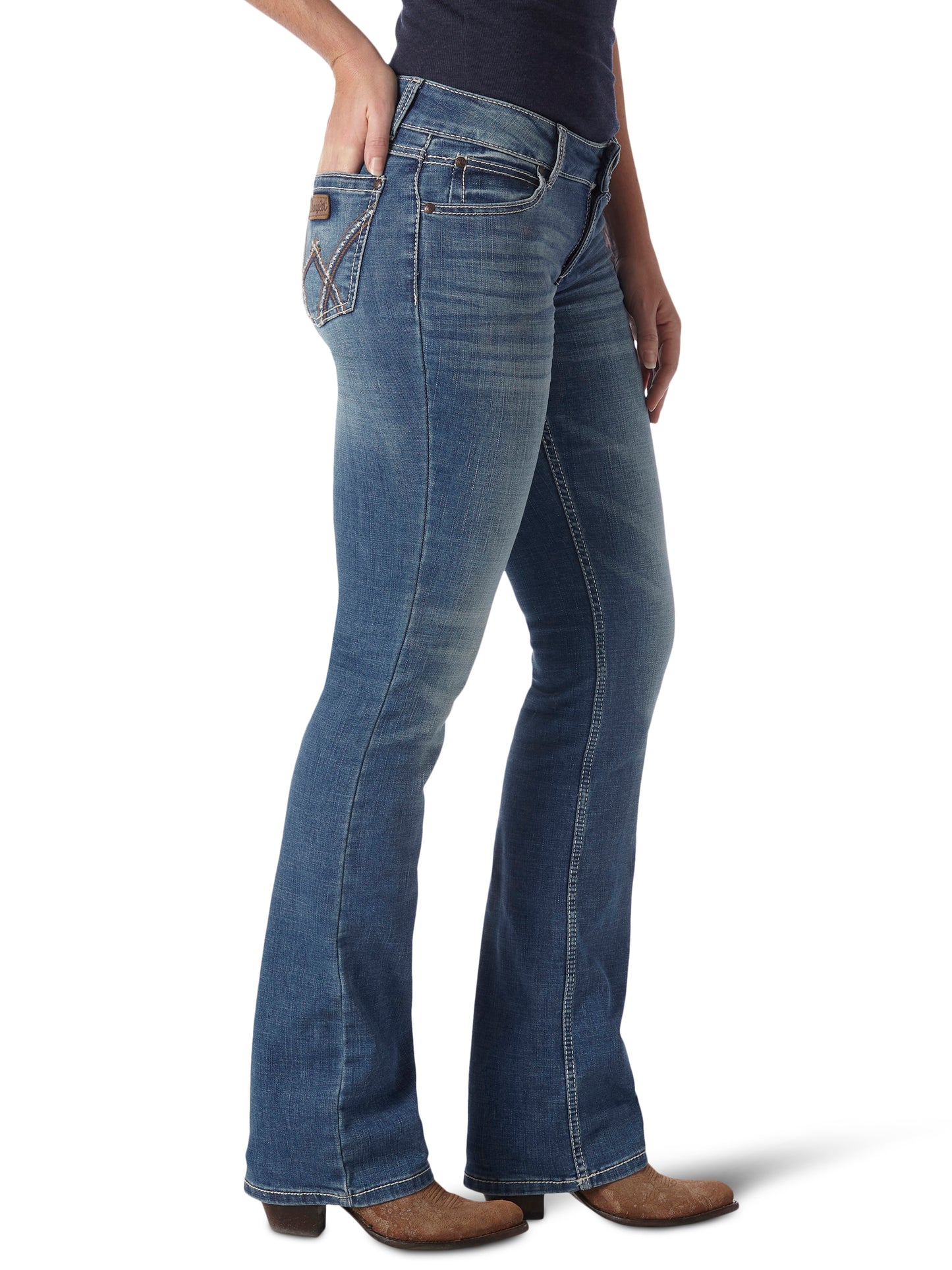 1009MWZDW Women's Mae Mid Rise Retro Jeans by Wrangler