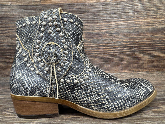 DI866 Women’s Clementine Ankle Boot in Faux Python by Dingo