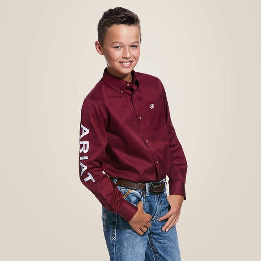 10030163 Boy's Long Sleeve Team Logo Shirt by Ariat