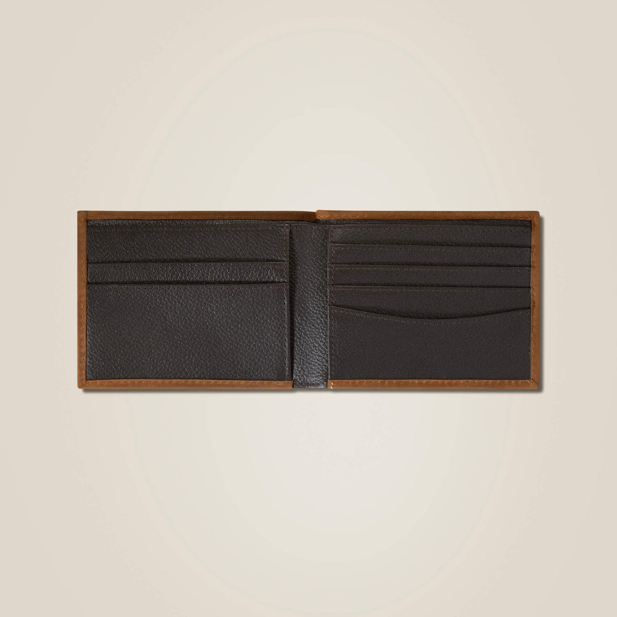 Men's Bifold Wallet, Flag Shield, Brown by Ariat - back
