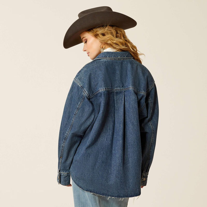 10051883 Women's Denim Shirt Jacket By Ariat