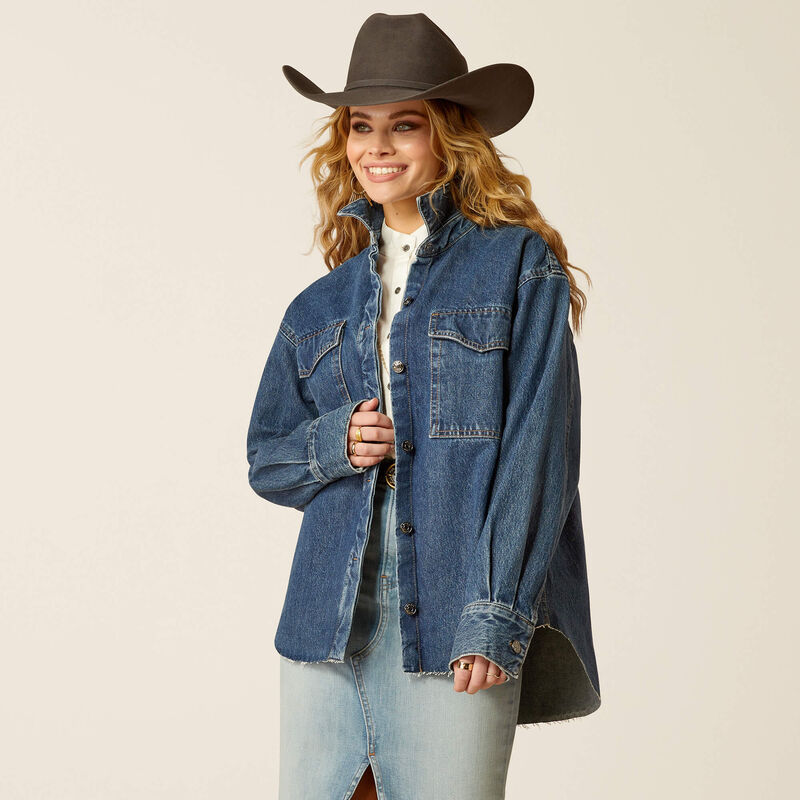 10051883 Women's Denim Shirt Jacket By Ariat