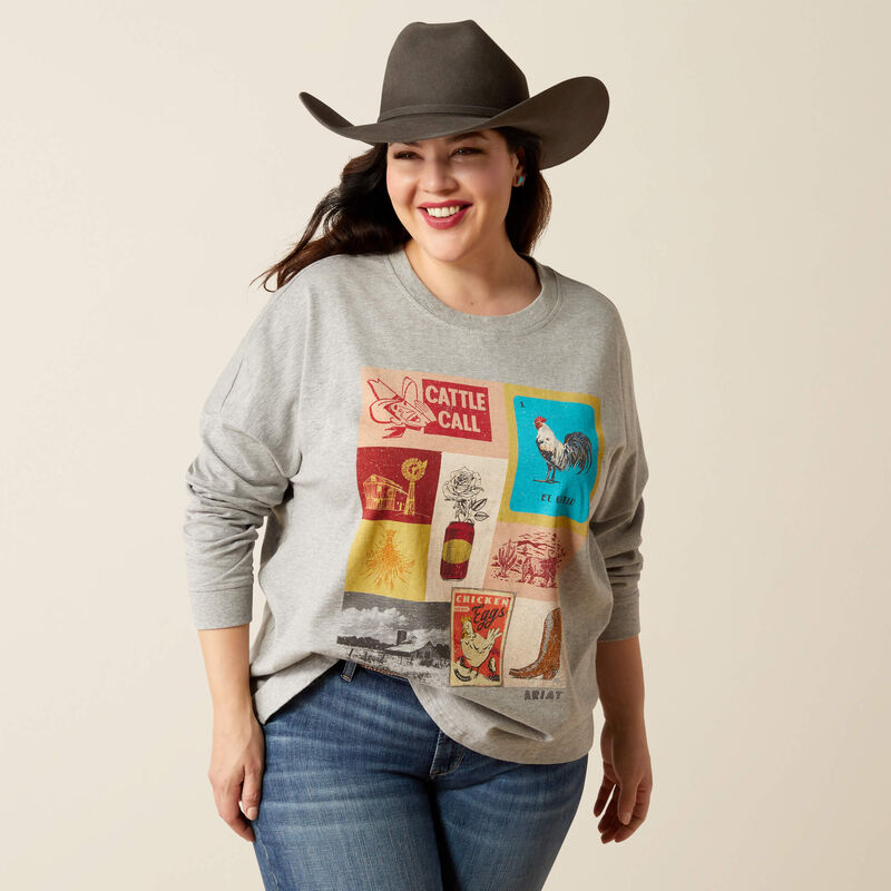 10052003 Women's Cattle Call Oversized Shirt by Ariat