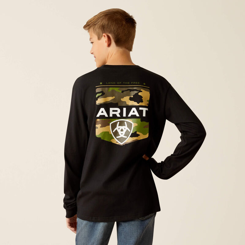 10052040 Boy's Lotf Camo Shield T-Shirt by Ariat