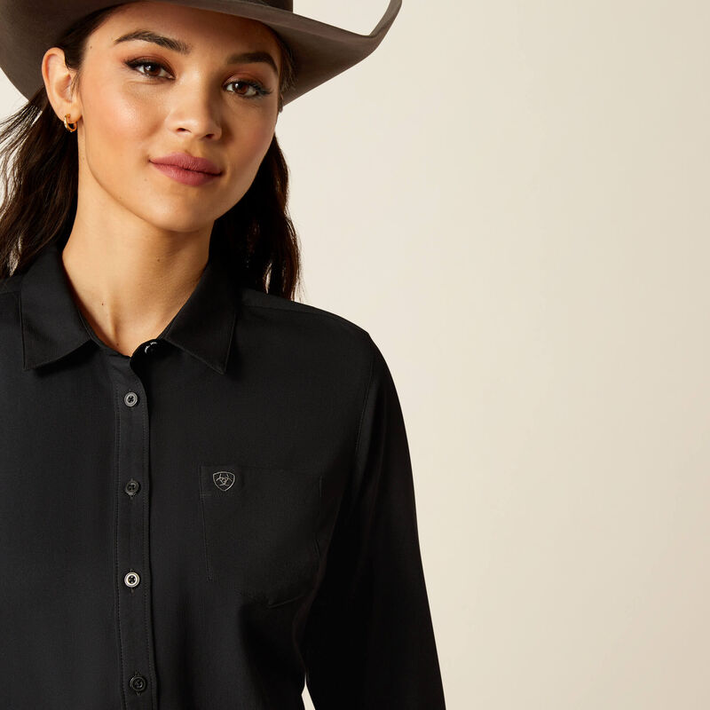 10052132 Women's Kirby Pro Shirt in Black by Ariat