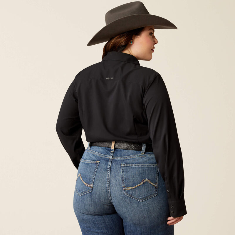 10052132 Women's Kirby Pro Shirt in Black by Ariat