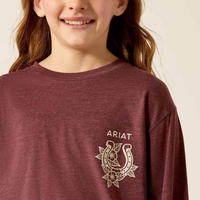 10052512 Girl's "Fine Boots & Denim" T-Shirt by Ariat