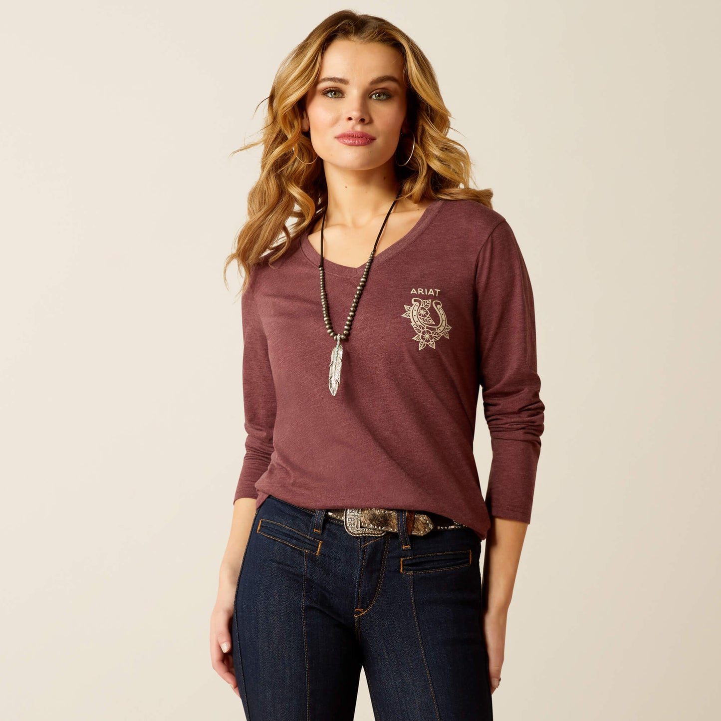 10052541 Women's "Fine Boots & Denim" T-Shirt by Ariat