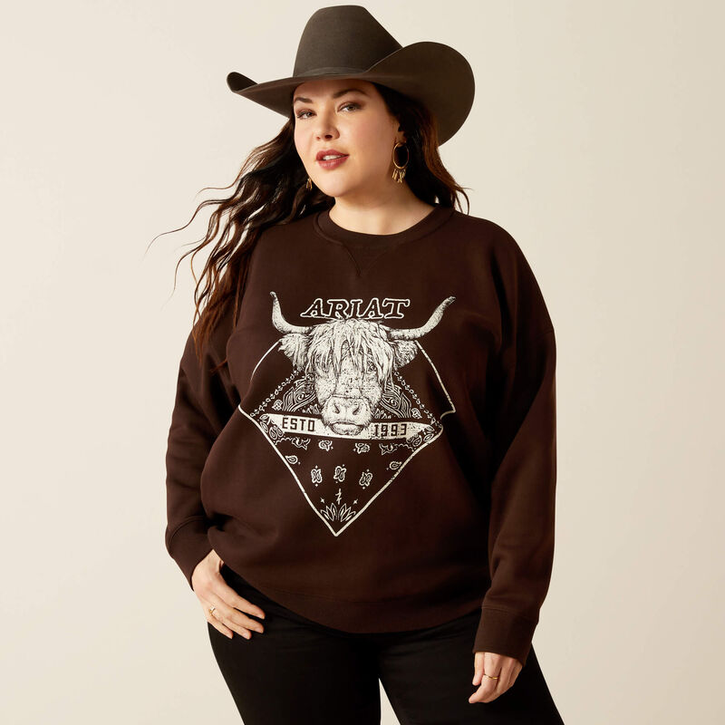 10053960 Women's Taurus Oversized Crew Sweatshirt by Ariat