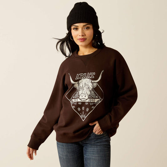 10053960 Women's Taurus Oversized Crew Sweatshirt by Ariat