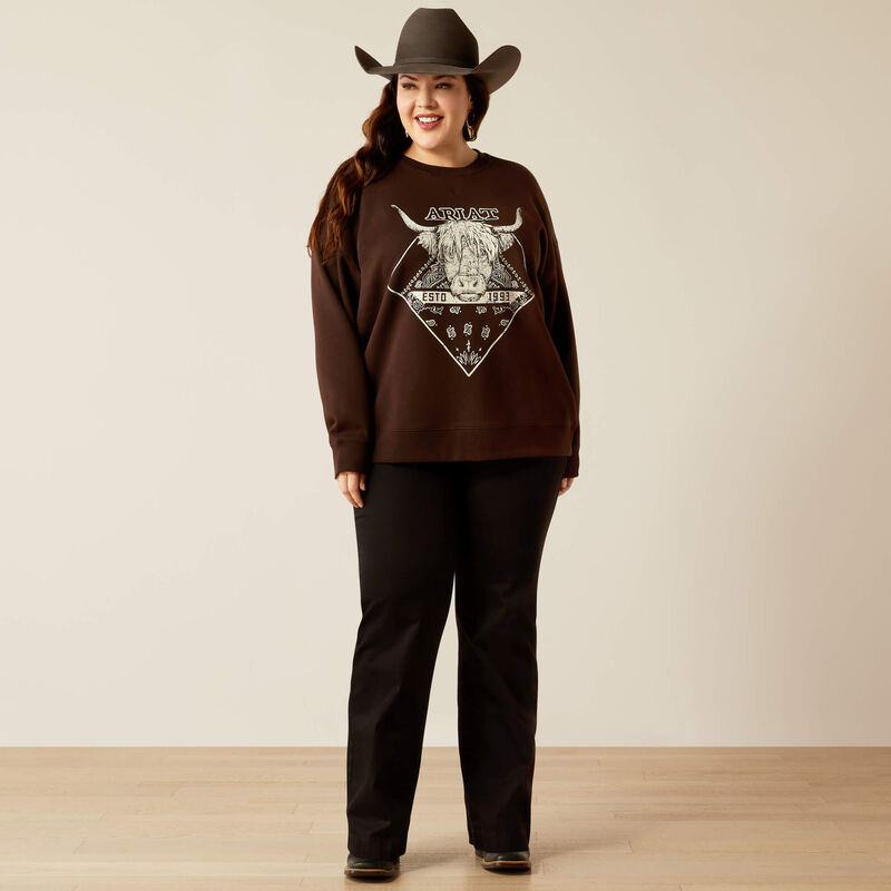 10053960 Women's Taurus Oversized Crew Sweatshirt by Ariat