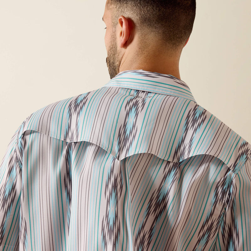 10071047 Men's Printed VenTEK Western Yoke Classic Fit Snap by Ariat