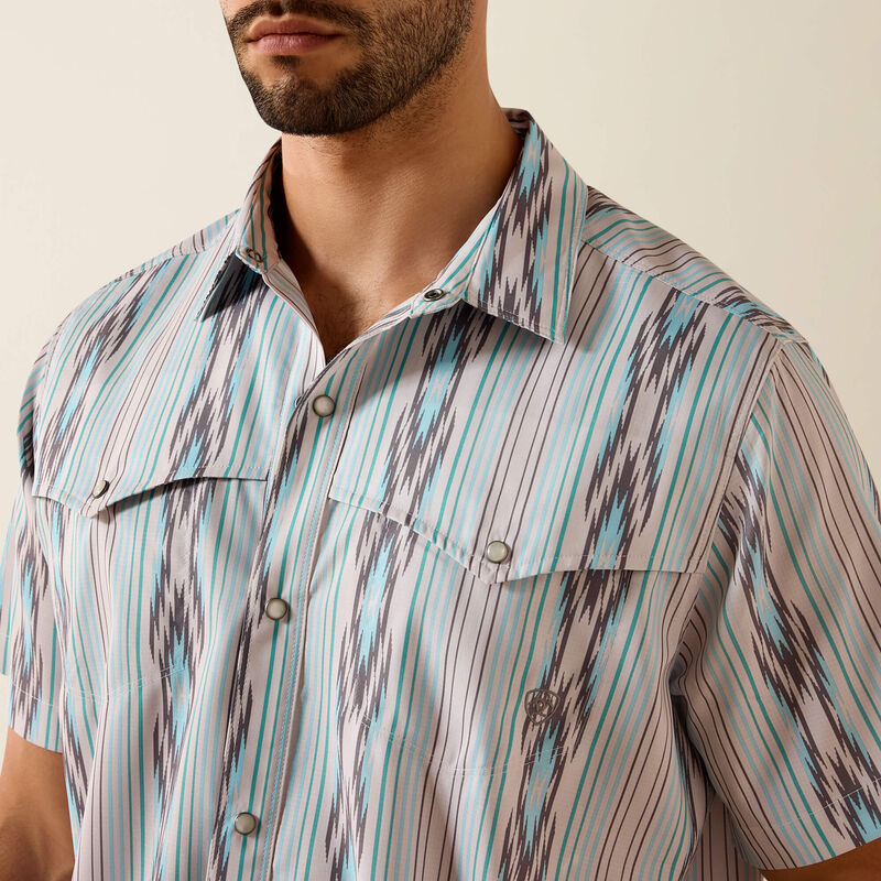 10071047 Men's Printed VenTEK Western Yoke Classic Fit Snap by Ariat