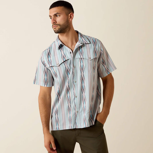 10071047 Men's Printed VenTEK Western Yoke Classic Fit Snap by Ariat