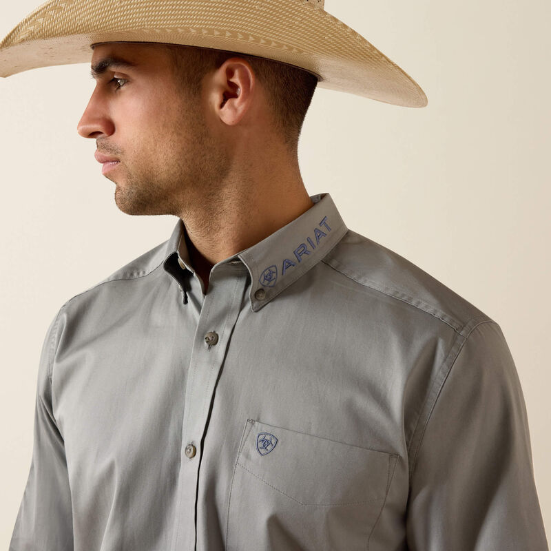 10071690 Men's Team Logo Lightweight Twill Classic Fit Shirt by Ariat