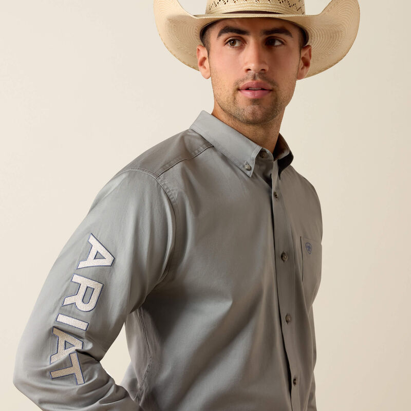 10071690 Men's Team Logo Lightweight Twill Classic Fit Shirt by Ariat