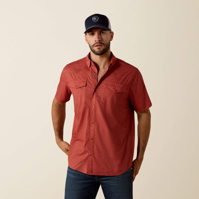 10073421 Men's VenTEK Western Fitted Snap Shirt by Ariat