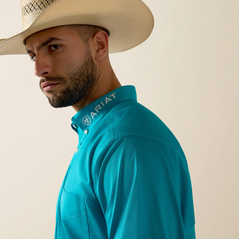 10073664 Men's Team Logo Lightweight Twill Classic Fit Shirt by Ariat