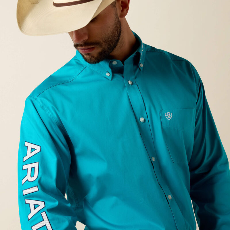 10073664 Men's Team Logo Lightweight Twill Classic Fit Shirt by Ariat