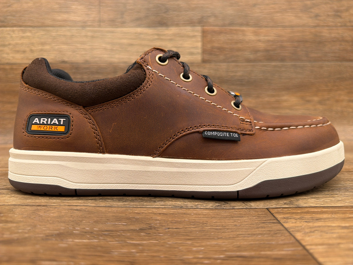 10080332 Men's Outmatch Composite Toe Work Shoe by Ariat - side profile