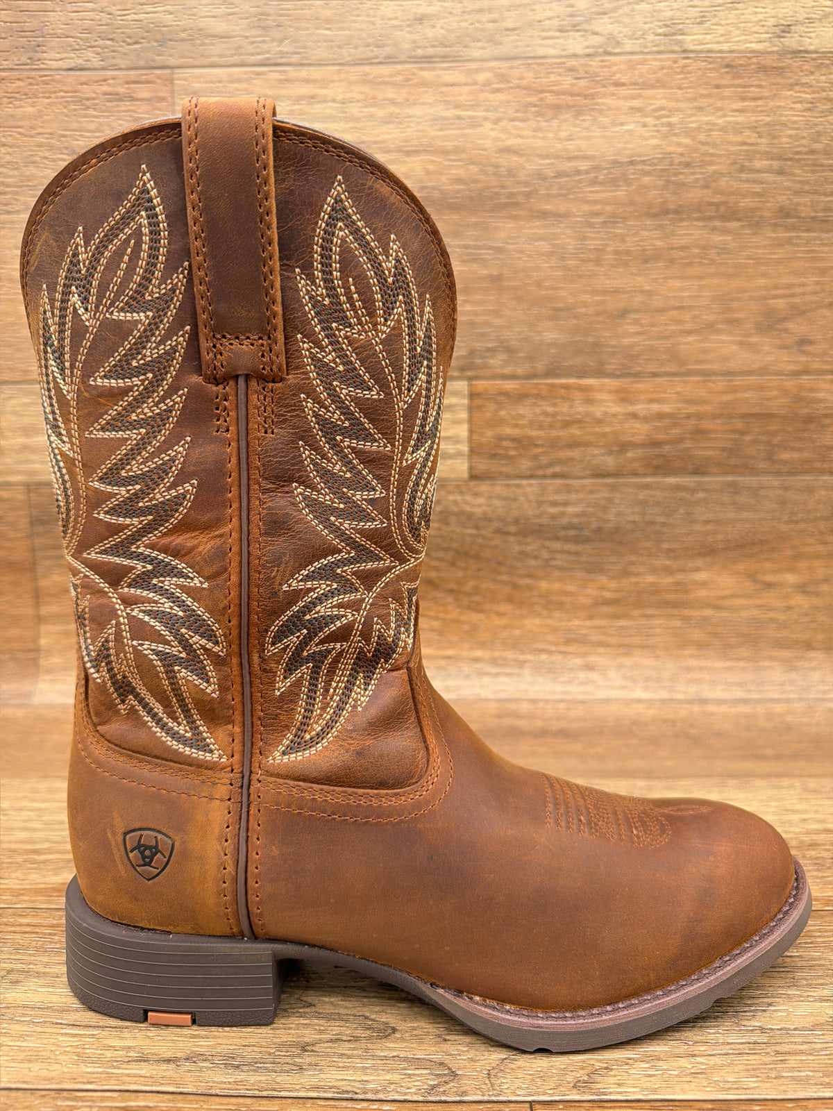 10080534 Men's Sport Stockman U-Toe Western Boot by Ariat - heel