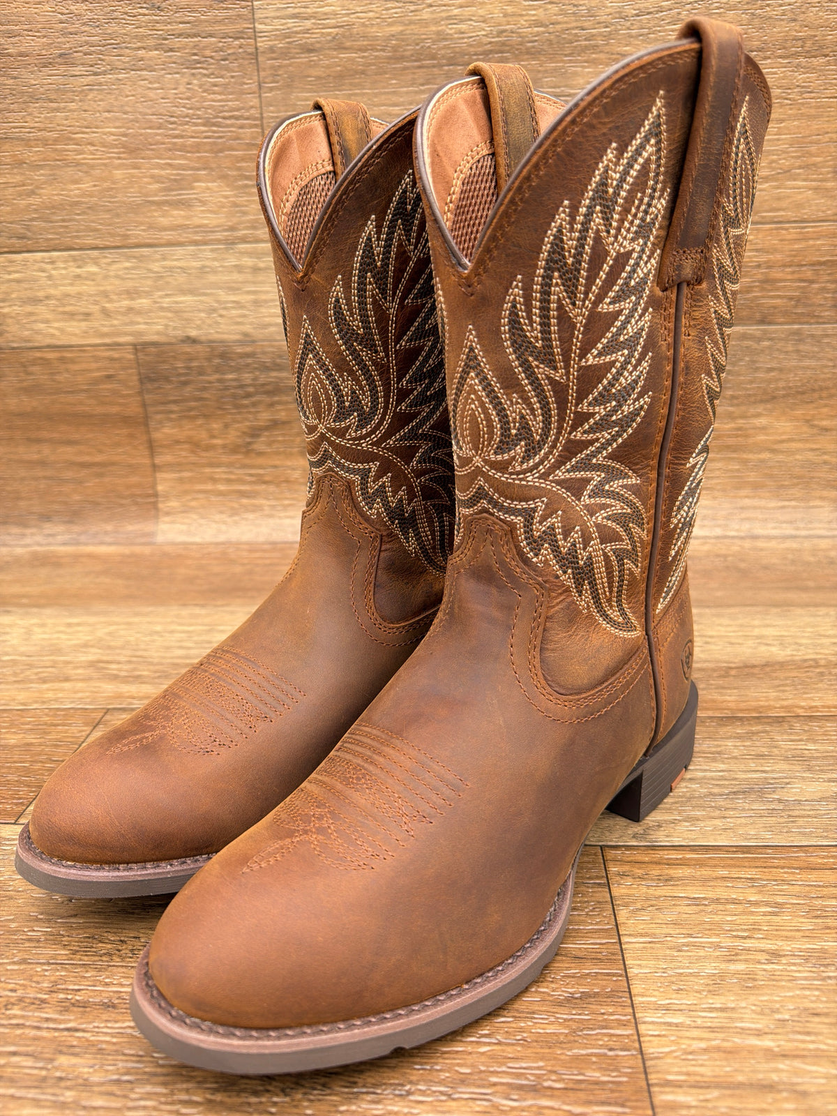 10080534 Men's Sport Stockman U-Toe Western Boot by Ariat - pair