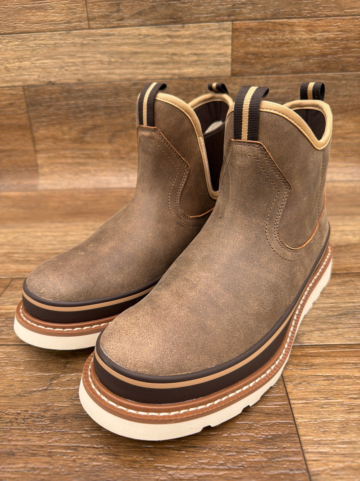 Men's Recon Shrimp Brown Bomber Boot by Ariat - pair