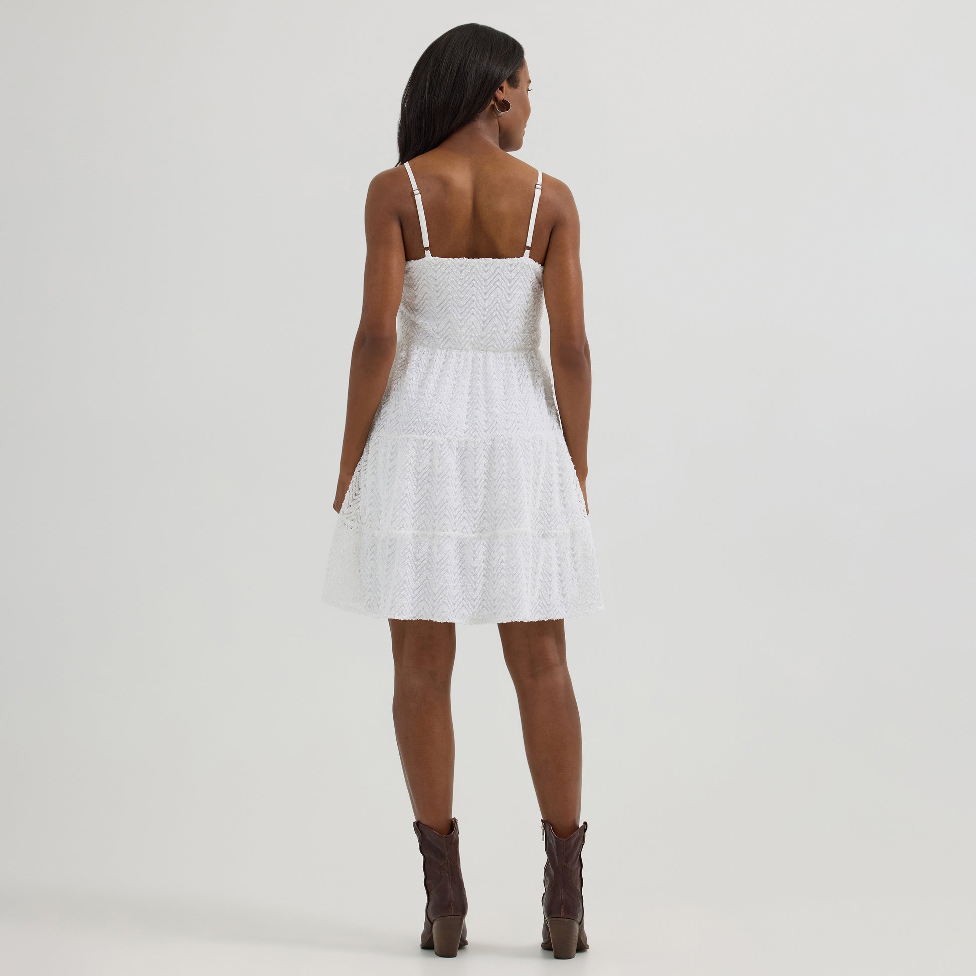 Women's Textured Tiered Mini Dress Women's Textured Tiered Mini Dress