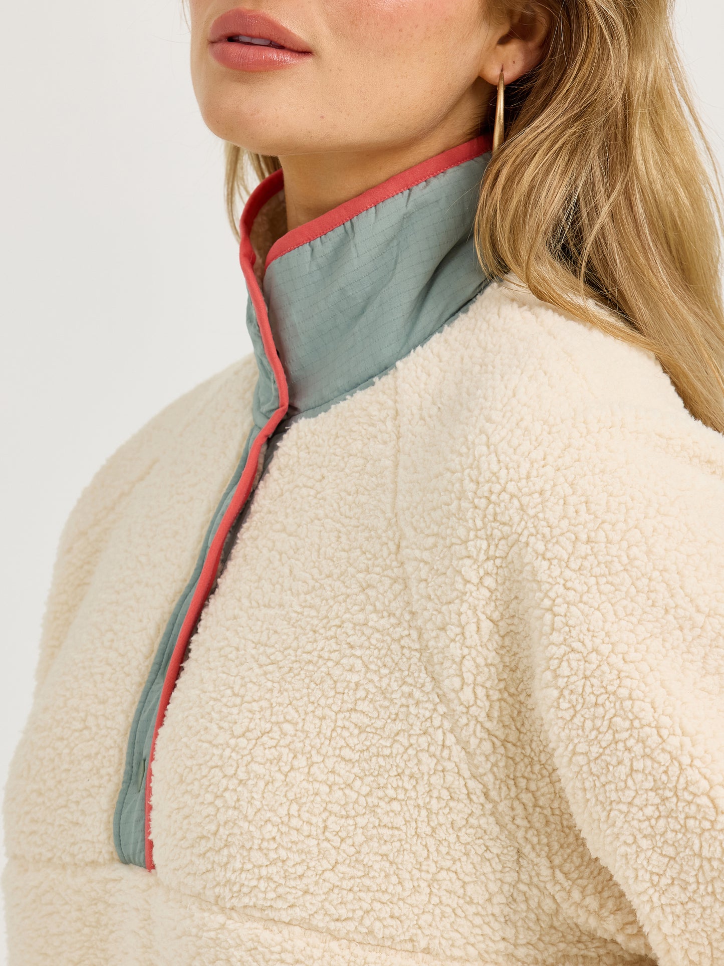 2367339 Retro Punchy Sherpa Snap Pullover by Wrangler