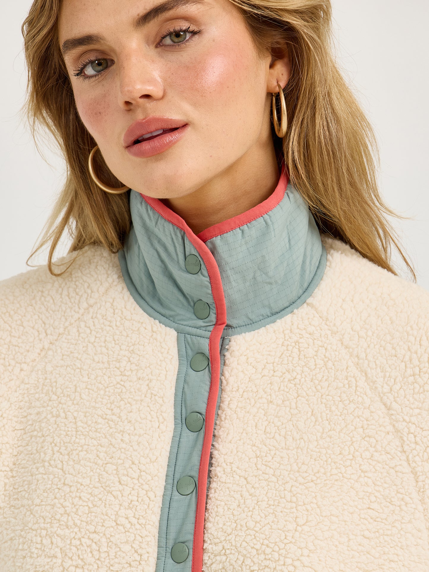 2367339 Retro Punchy Sherpa Snap Pullover by Wrangler