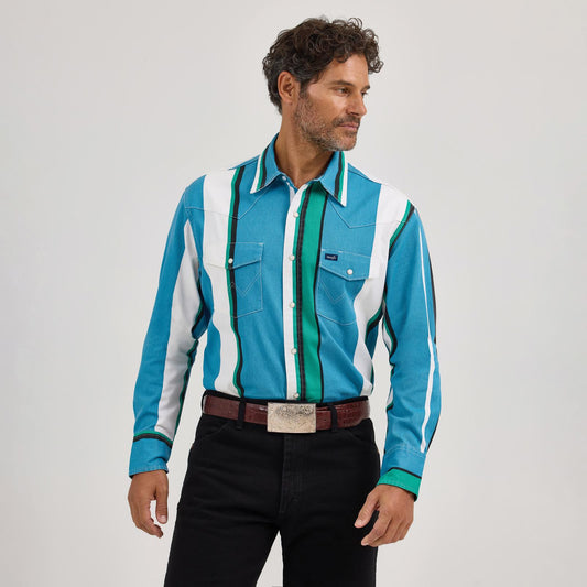 2368191 Men's Vintage Brushpopper Snap Shirt by Wrangler
