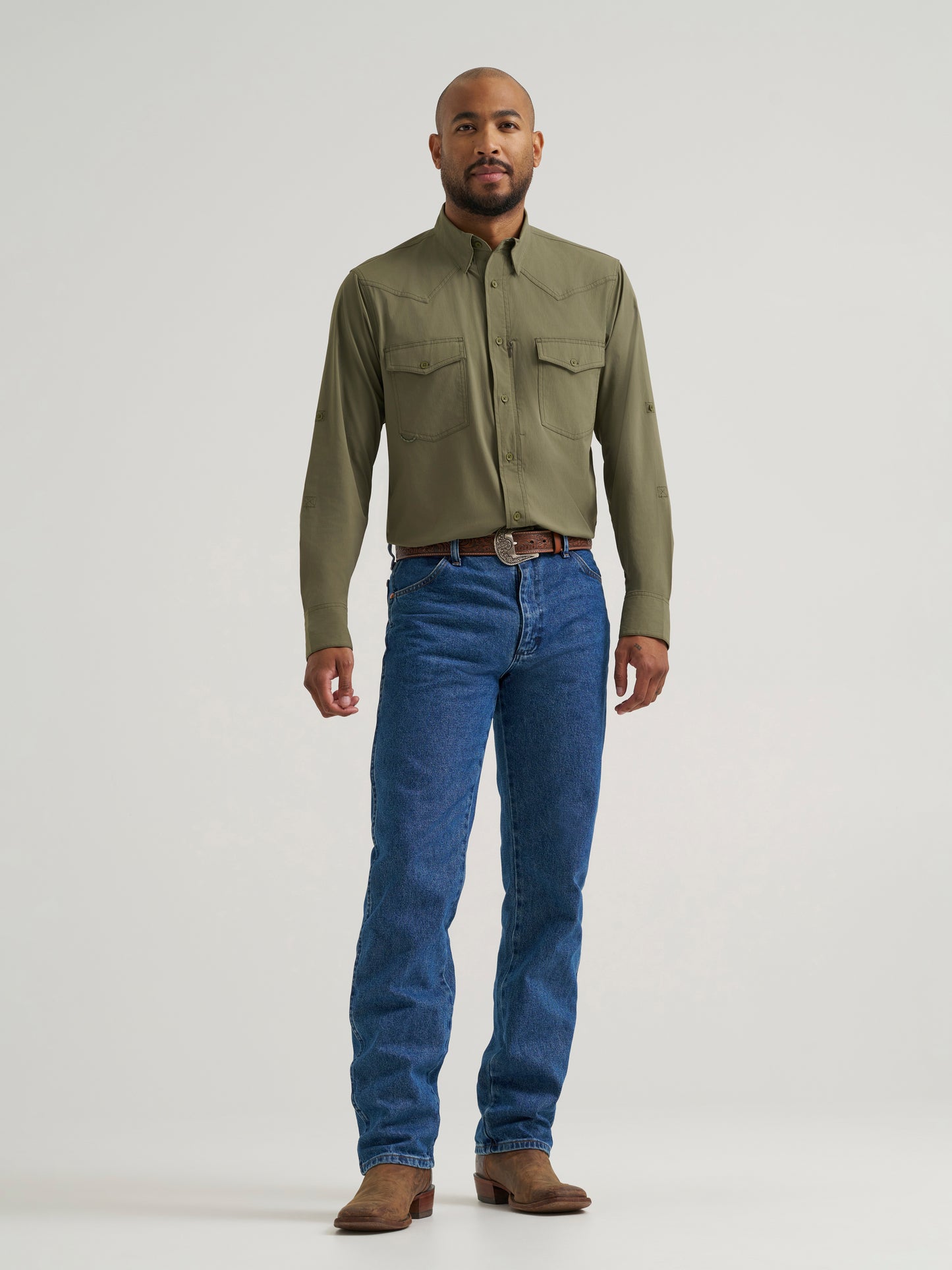 112369325 Men's ATG-X Technical Long Sleeve Shirt by Wrangler