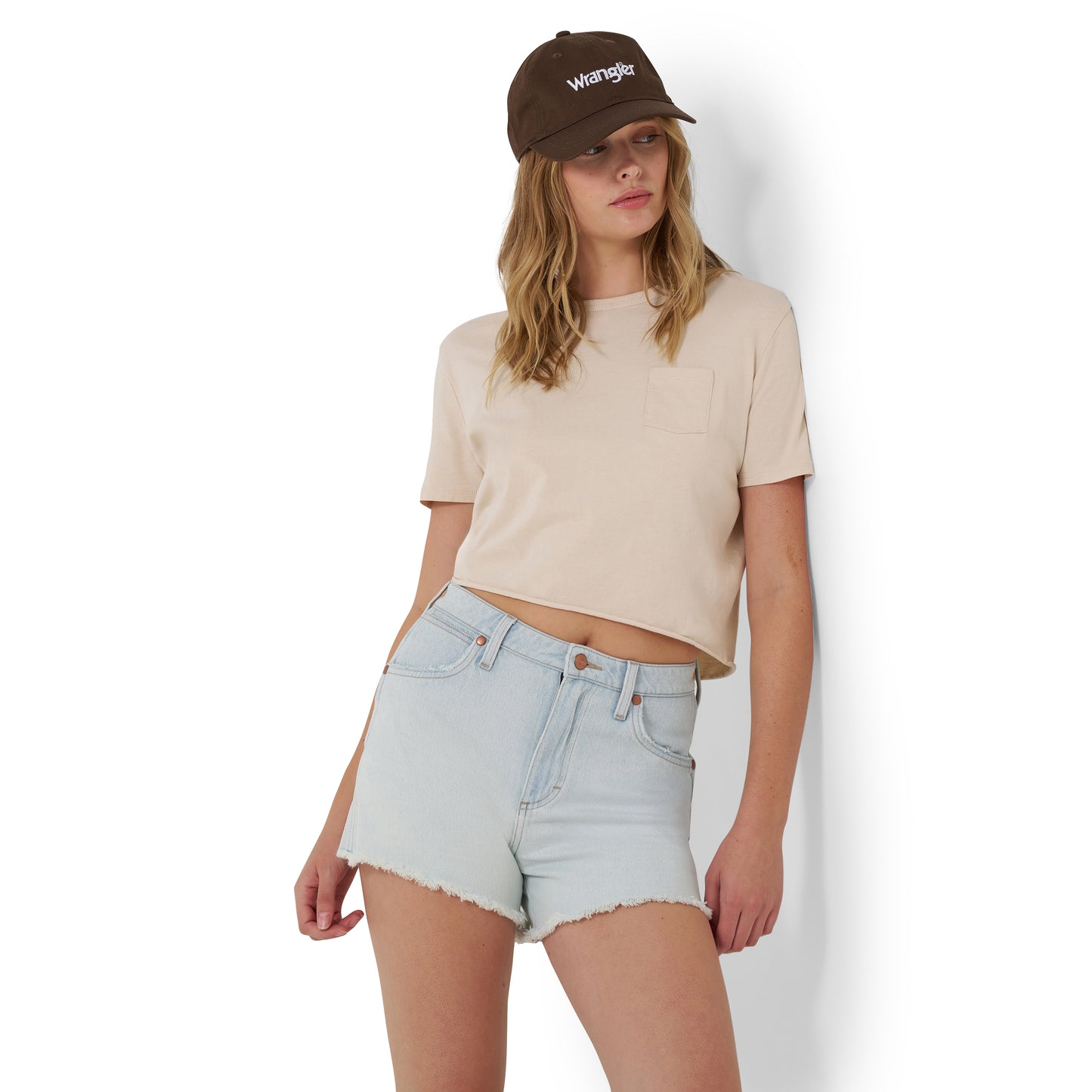 112373355 Women's High Rise Cowboy Short by Wrangler