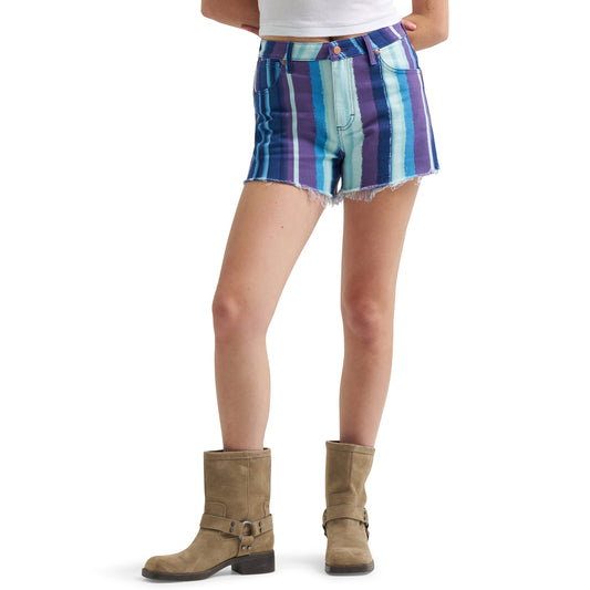 112373440 Women's Painted High Rise Cowboy Short by Wrangler