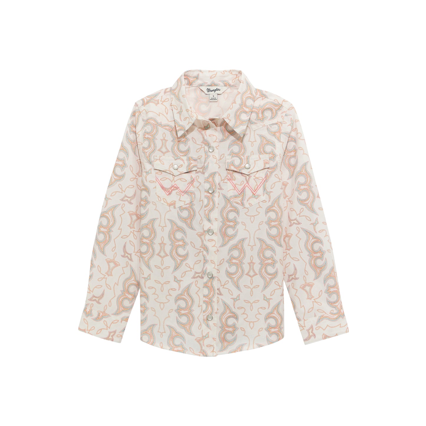 112374705 Girl's Western Snap Shirt by Wrangler