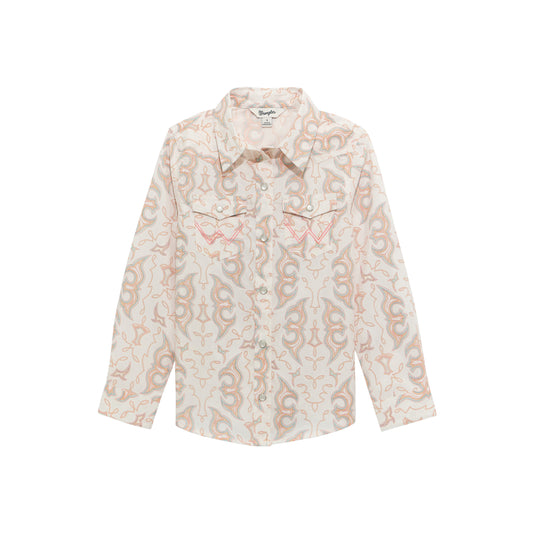 112374705 Girl's Western Snap Shirt by Wrangler