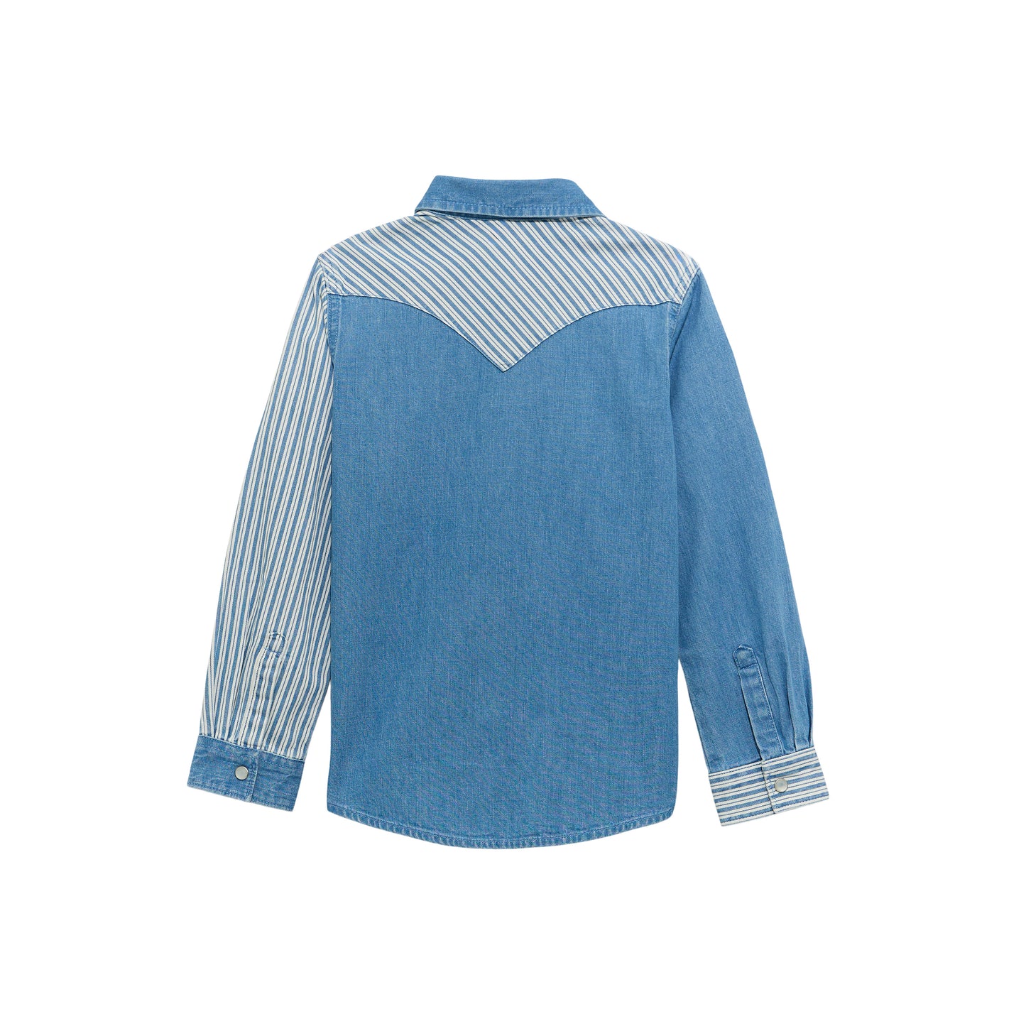 112374706 Girls Denim Snap Shirt by Wrangler