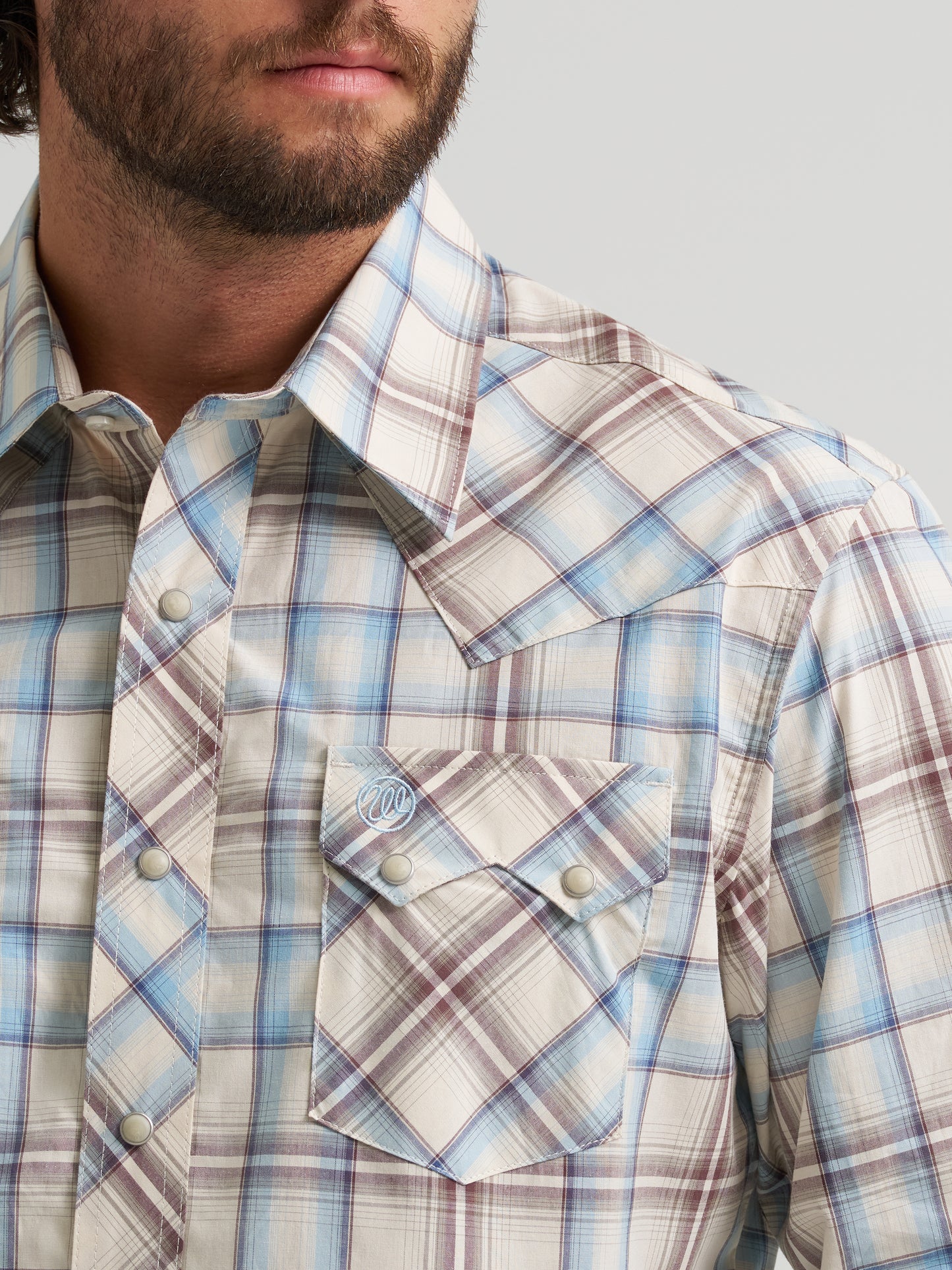 112374742 Men's Long Sleeve Snap Shirt by Wrangler