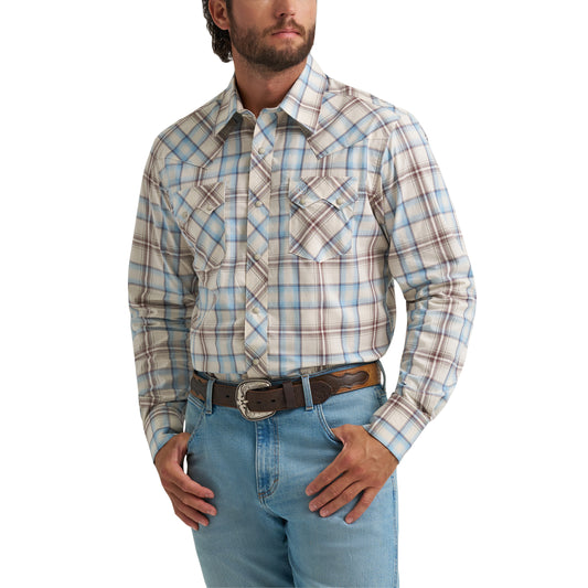 112374742 Men's Long Sleeve Snap Shirt by Wrangler
