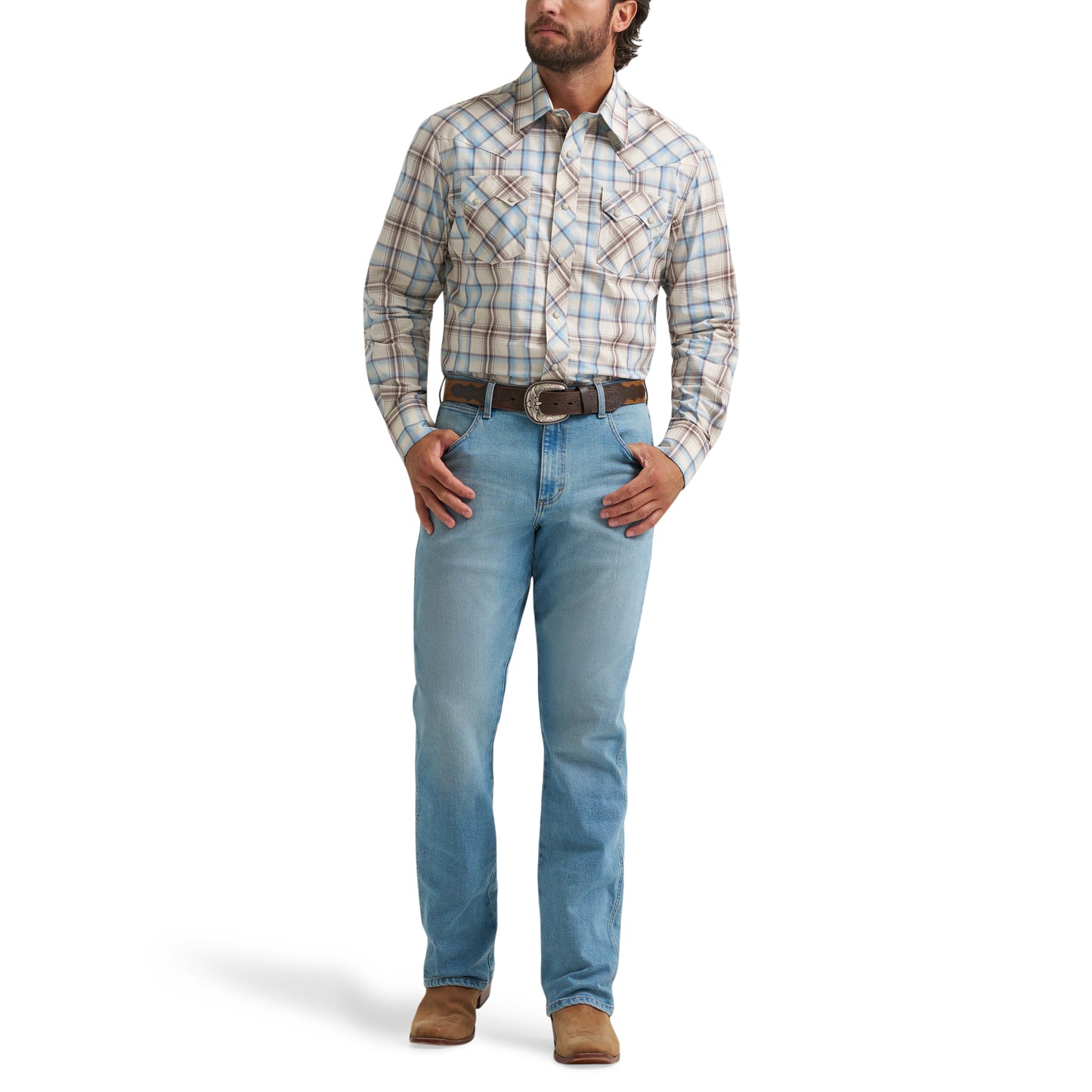 112374742 Men's Long Sleeve Snap Shirt by Wrangler