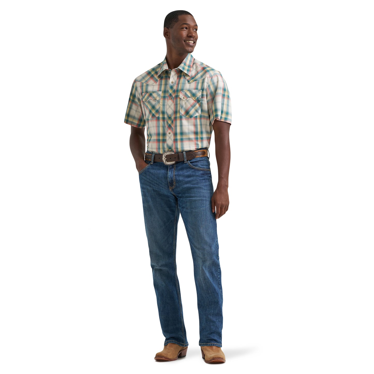 112374757 Men's Retro Short Sleeve Shirt by Wrangler