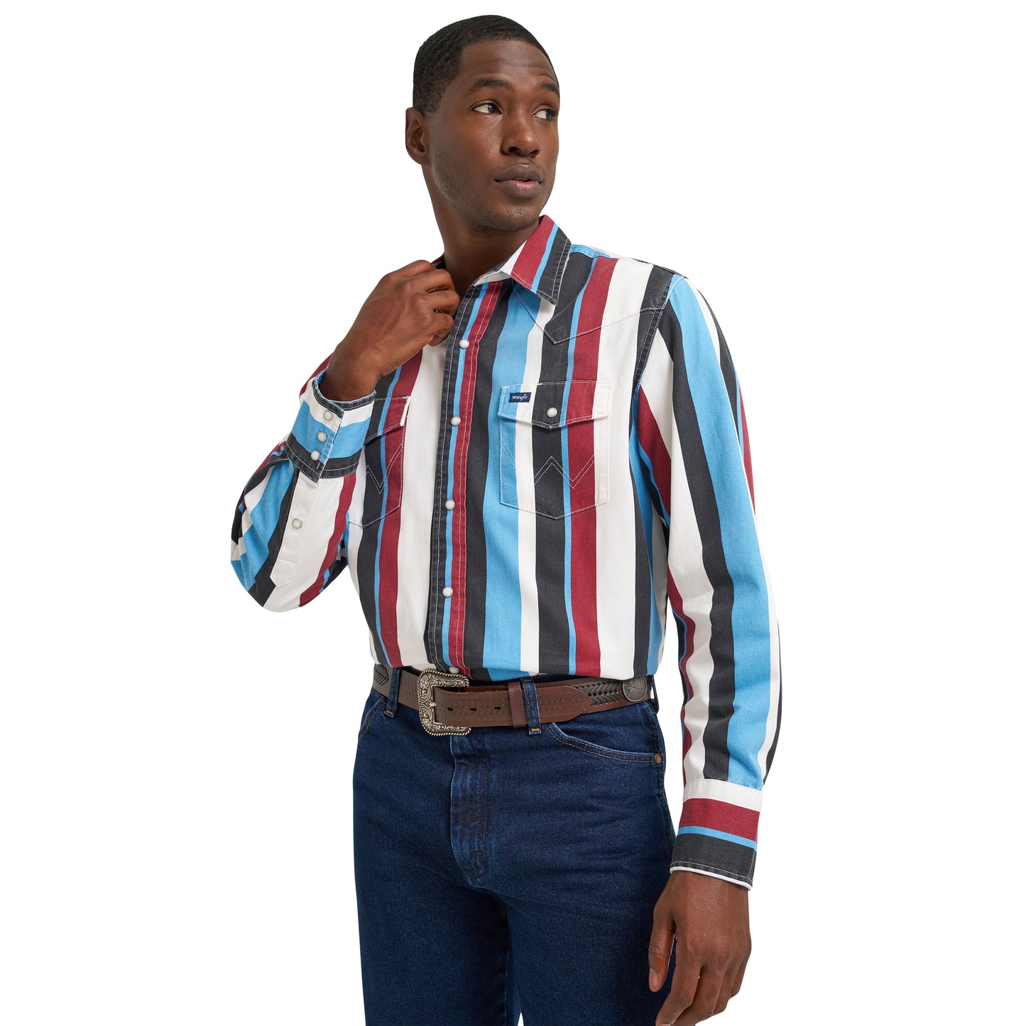 112374804 Men's Vintage Inspired Brushpopper Long Sleeve Shirt by Wrangler