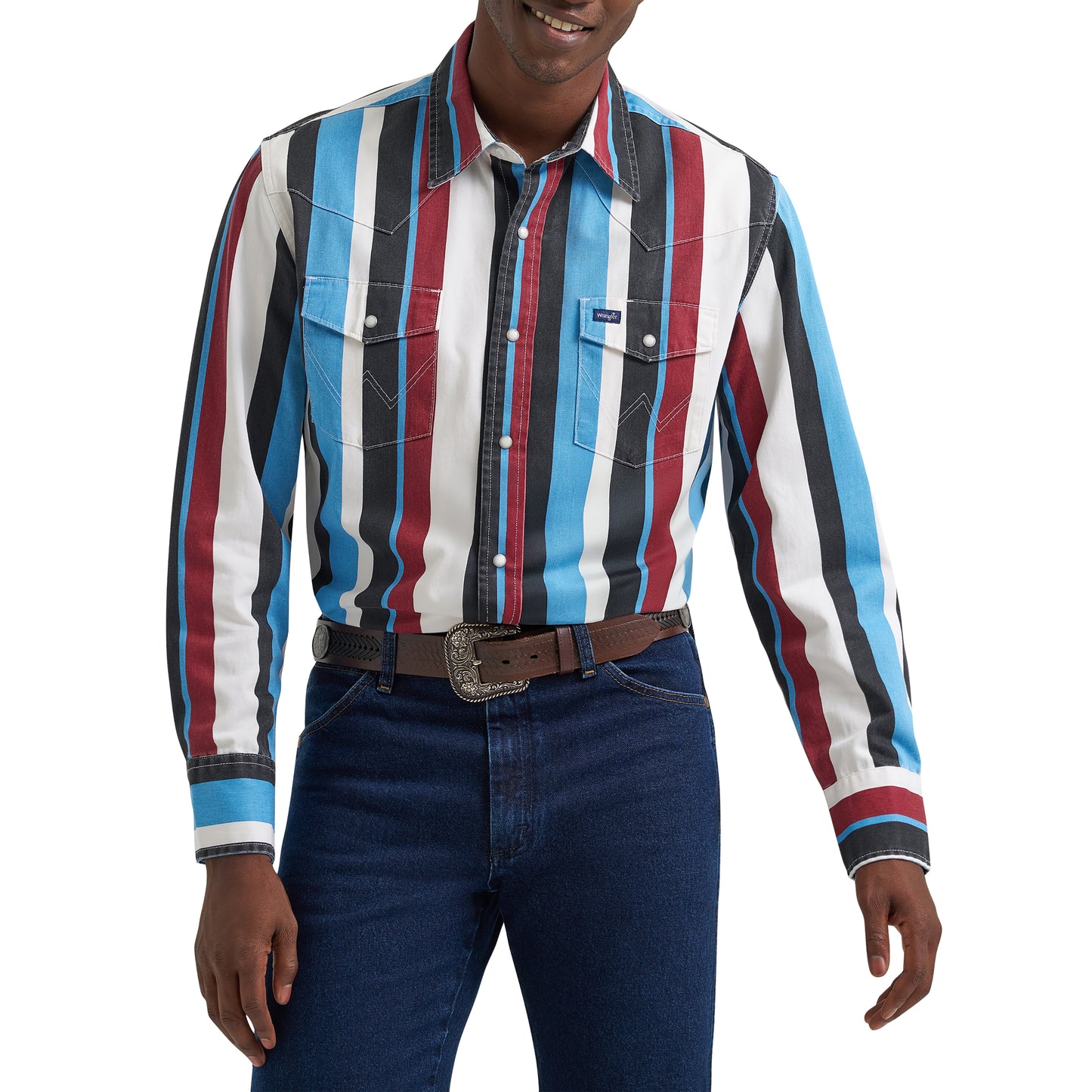 112374804 Men's Vintage Inspired Brushpopper Long Sleeve Shirt by Wrangler