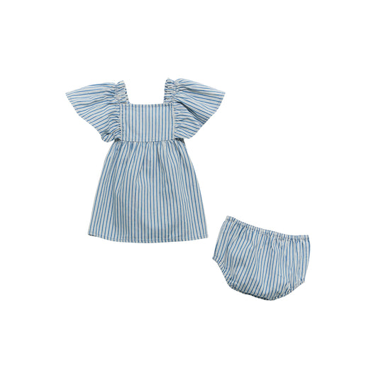 112374988 Baby Girl's Denim Dress Set by Wrangler