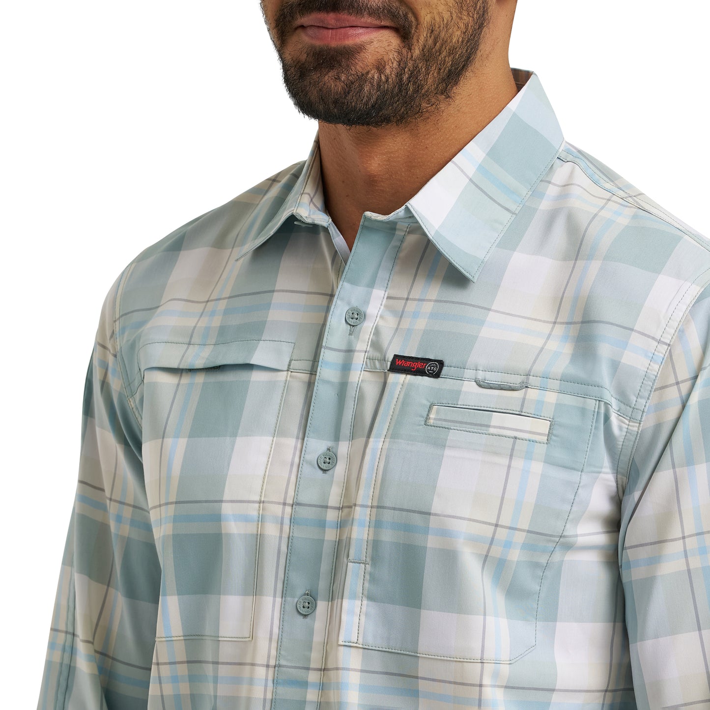 2375099 Men's ATG-X Hike to Fish Long Sleeve Shirt by Wrangler