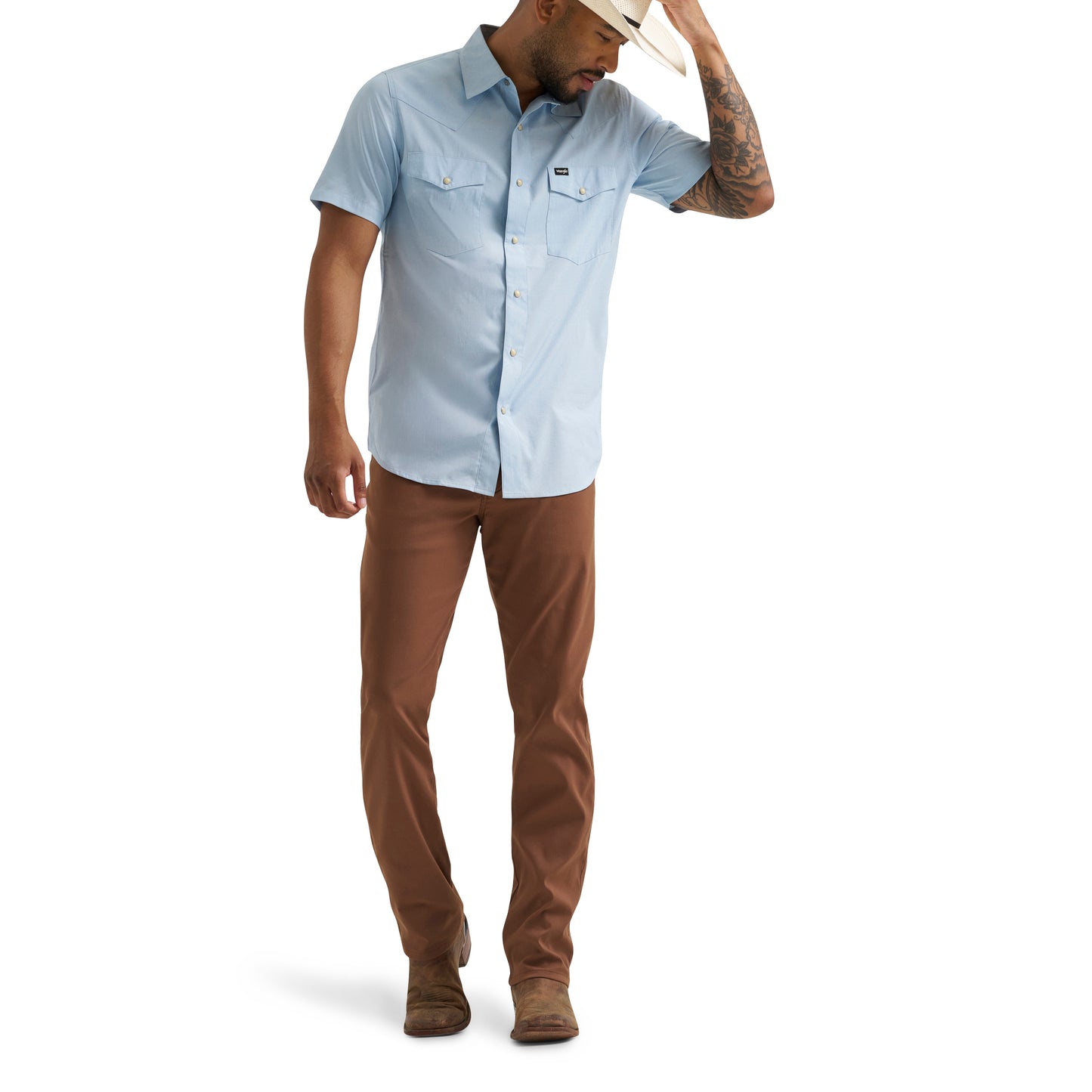 112375152 Men's ATG-X Short Sleeve Drover Utility Shirt by Wrangler