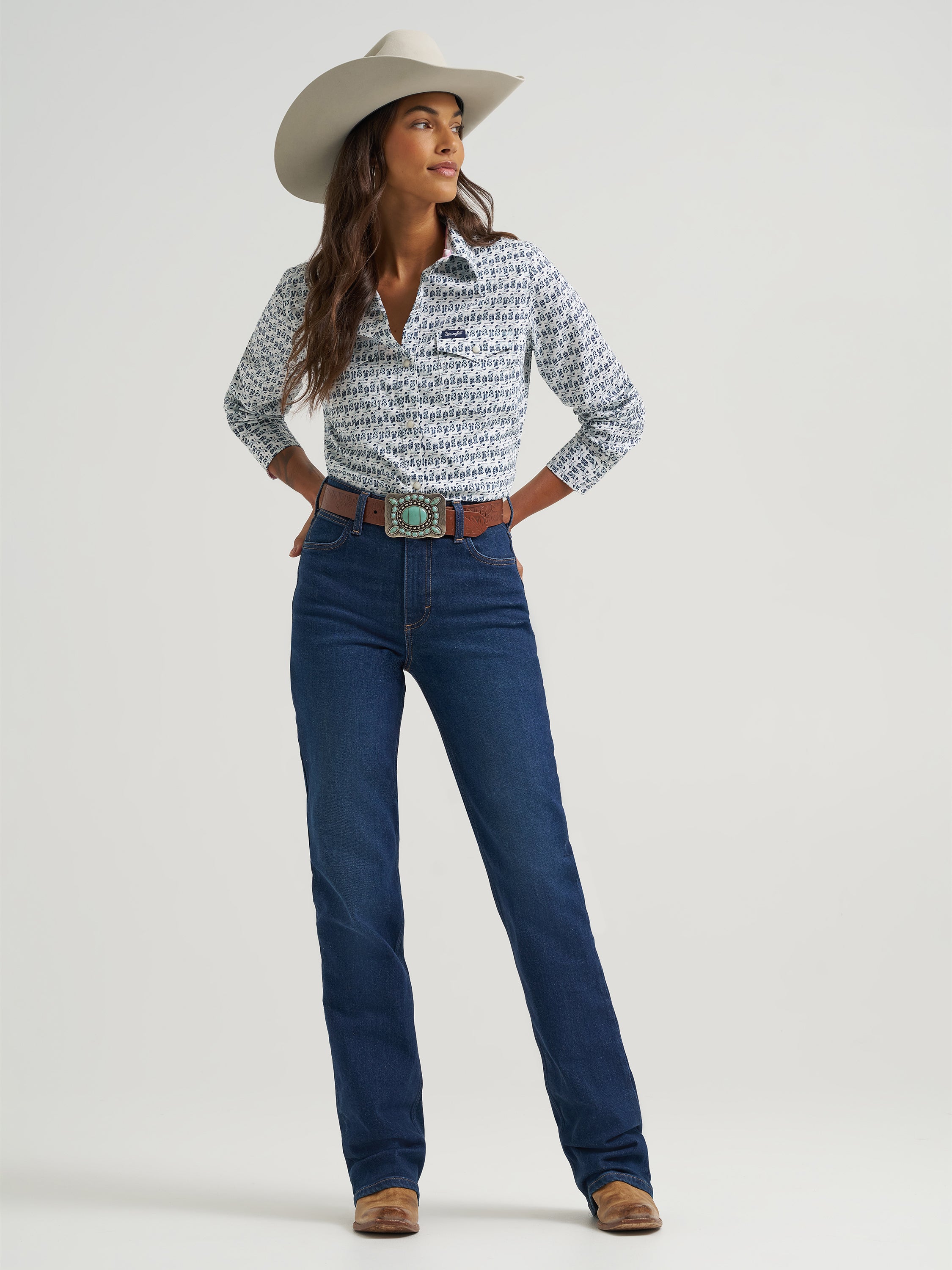 112375206 Women's All Occasion Snap Shirt by Wrangler – Rushing Boots