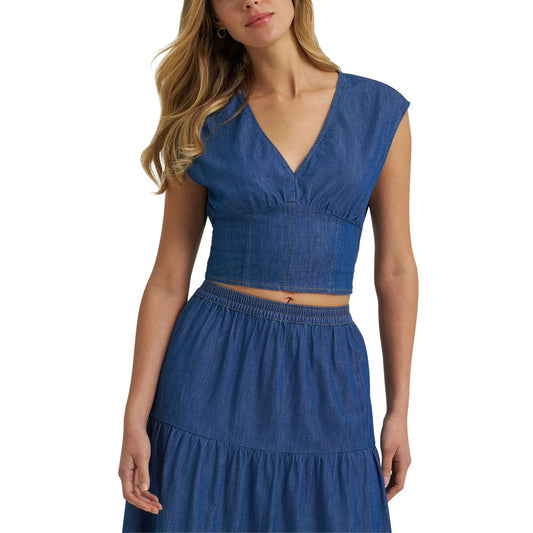 112375223 Women's Retro Denim Blouse by Wrangler